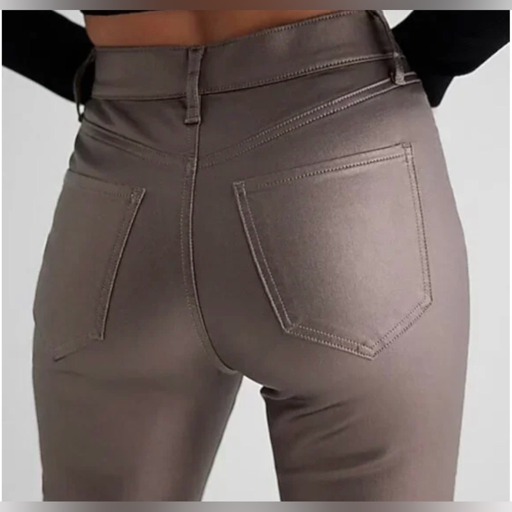 Rose Gold Metalic pants by Express NWT - Picture 3 of 9